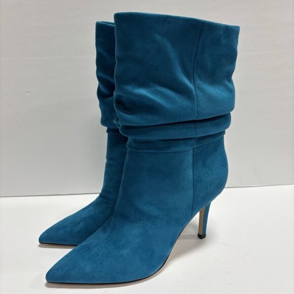 Nine West Women’s Slouch 2, Blue Mid Calf Boots, Size 8 M - Picture 5 of 7